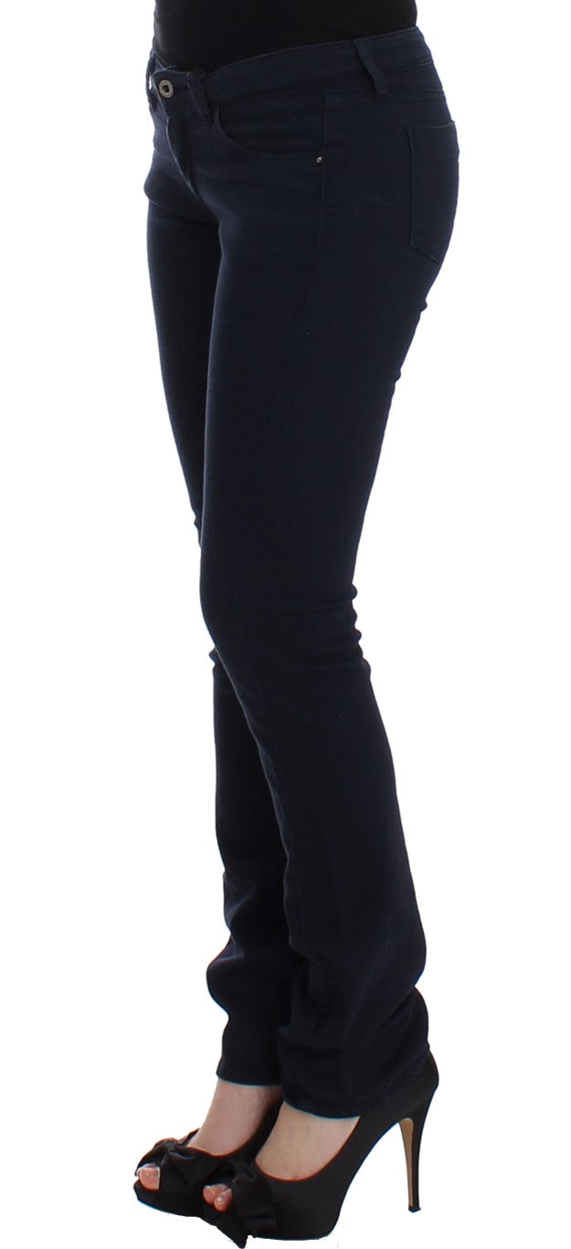 Chic Blue Straight Leg Denim Delight - ventzia