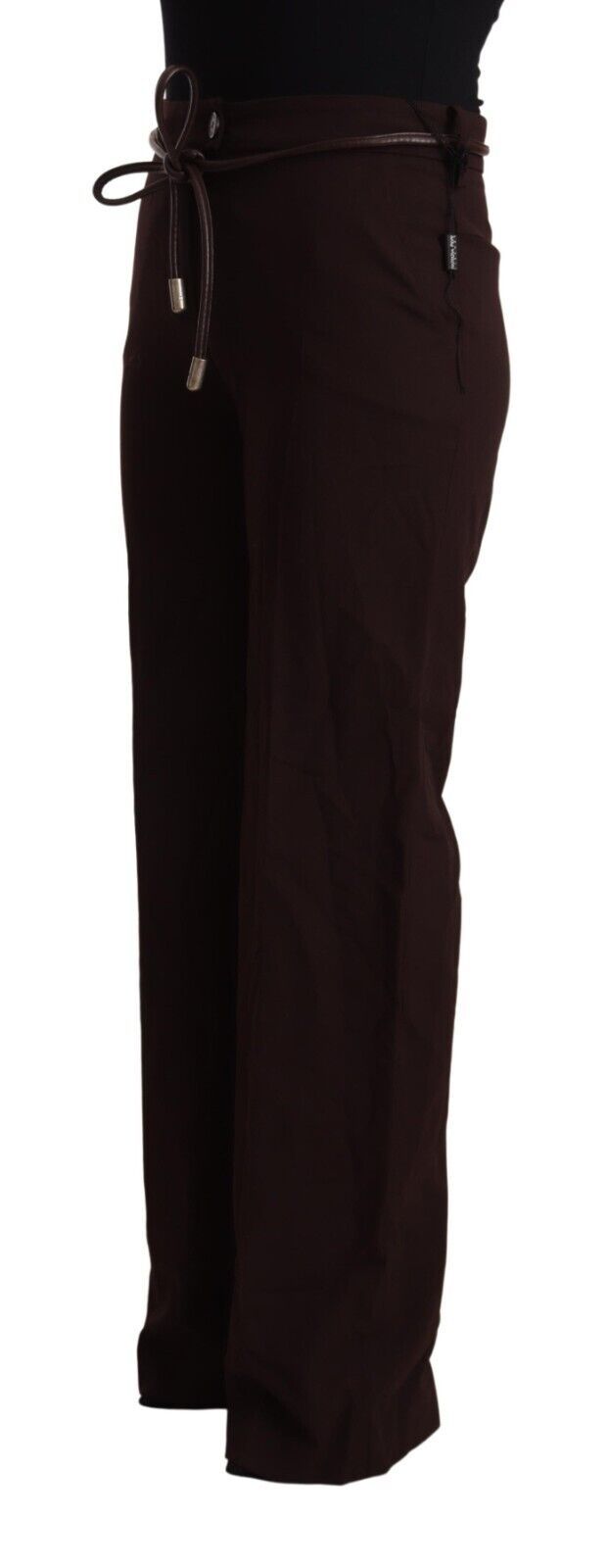 Black High Waist Straight Formal Pants - ventzia