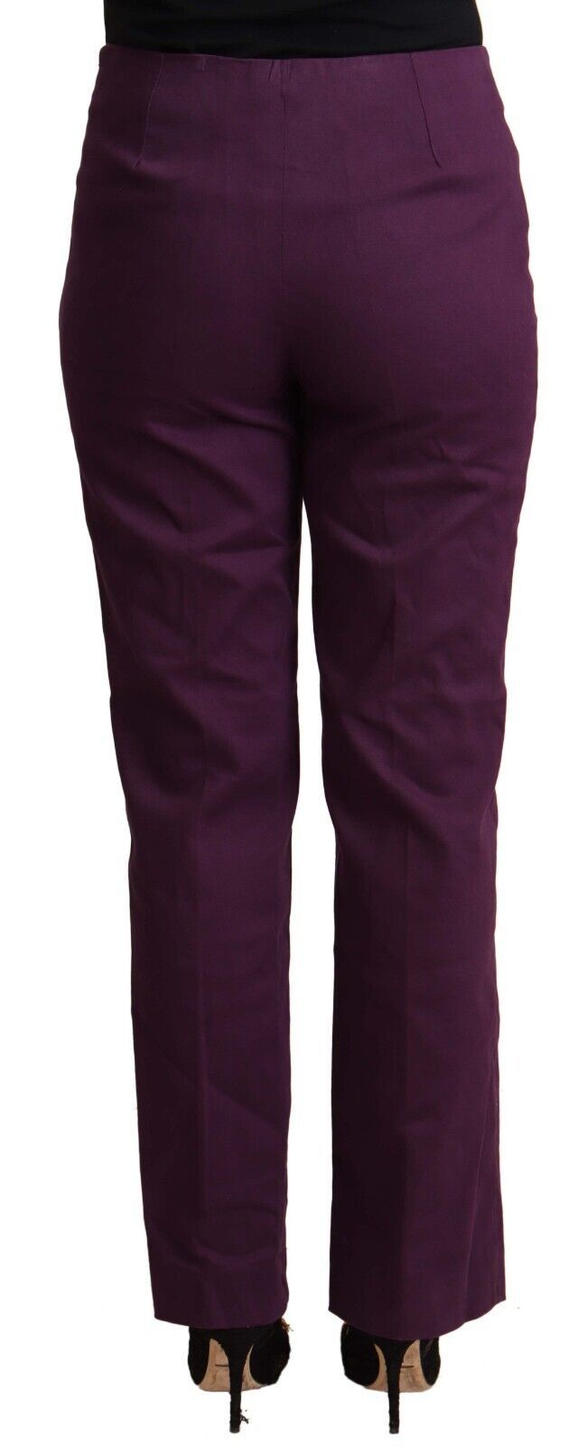 Violet High Waist Tapered Casual Pants - ventzia