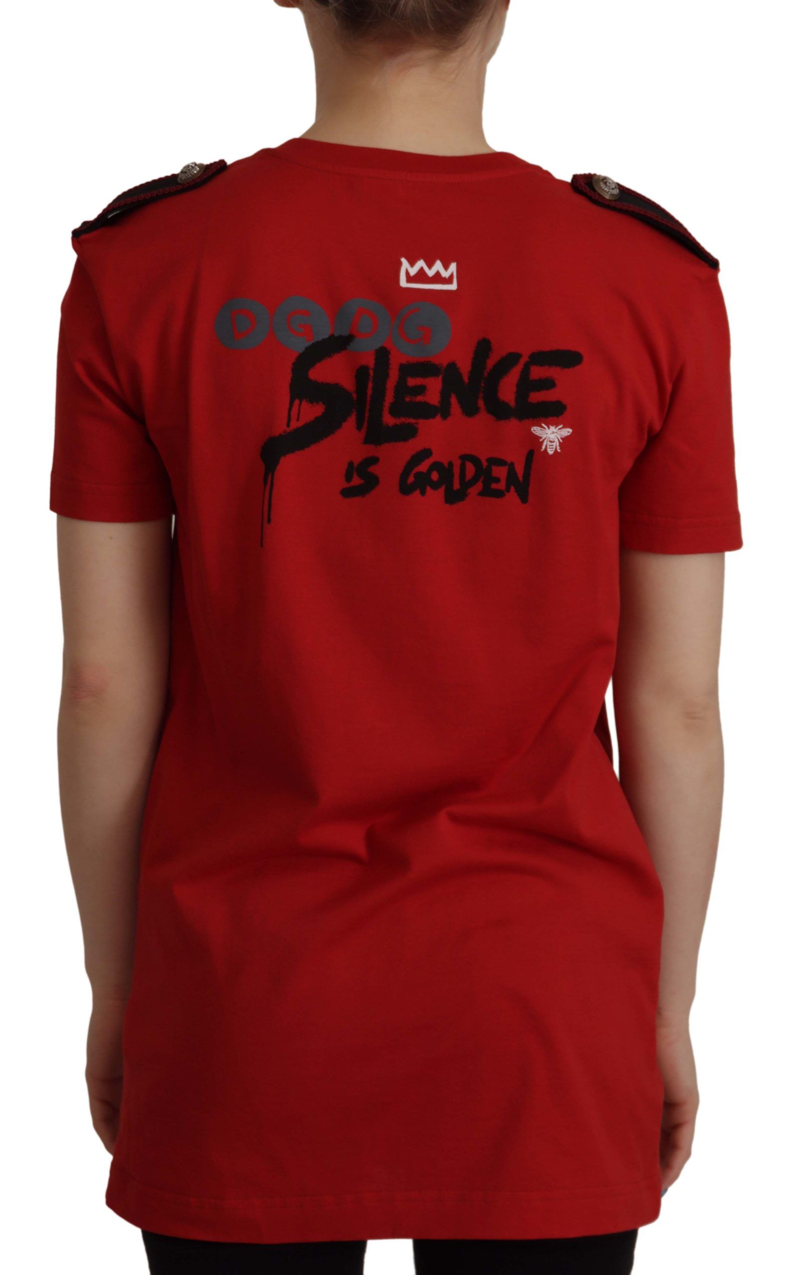 Red Amor Vincit Omnia Crewneck T-shirt - ventzia