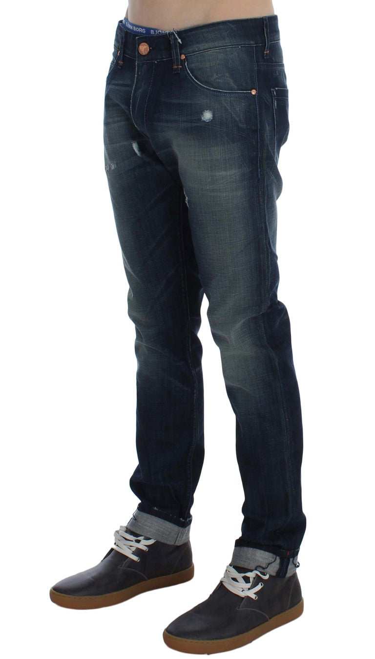 Sleek Slim Fit Italian Denim Jeans - ventzia