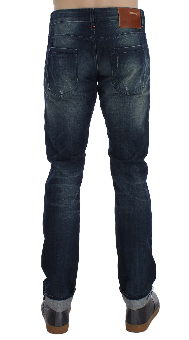 Sleek Slim Fit Italian Denim Jeans - ventzia