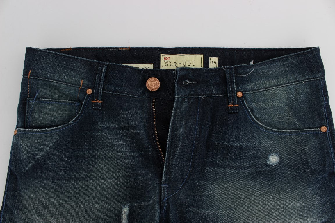 Sleek Slim Fit Italian Denim Jeans - ventzia