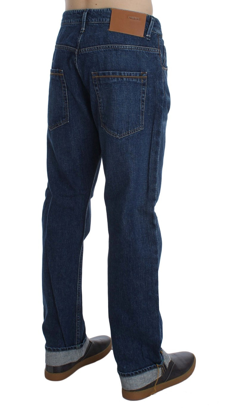 Chic Baggy Loose Fit Blue Jeans for Men - ventzia