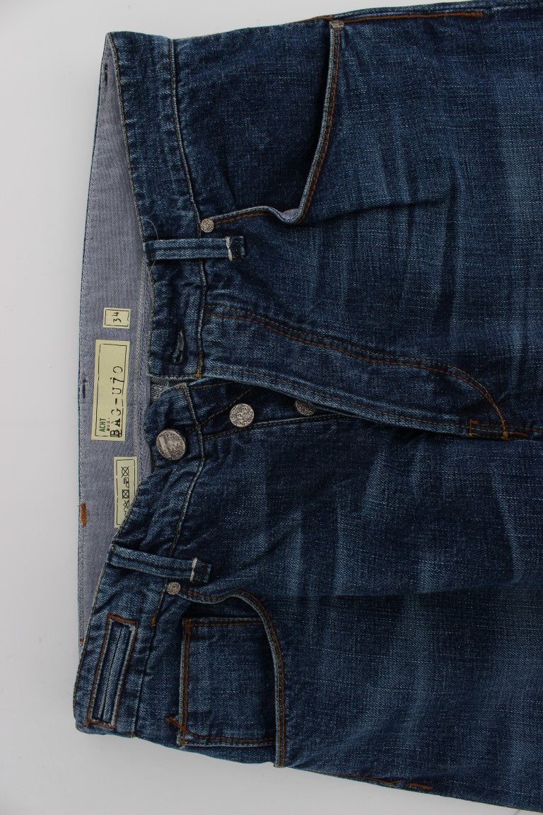 Chic Baggy Loose Fit Blue Jeans for Men - ventzia