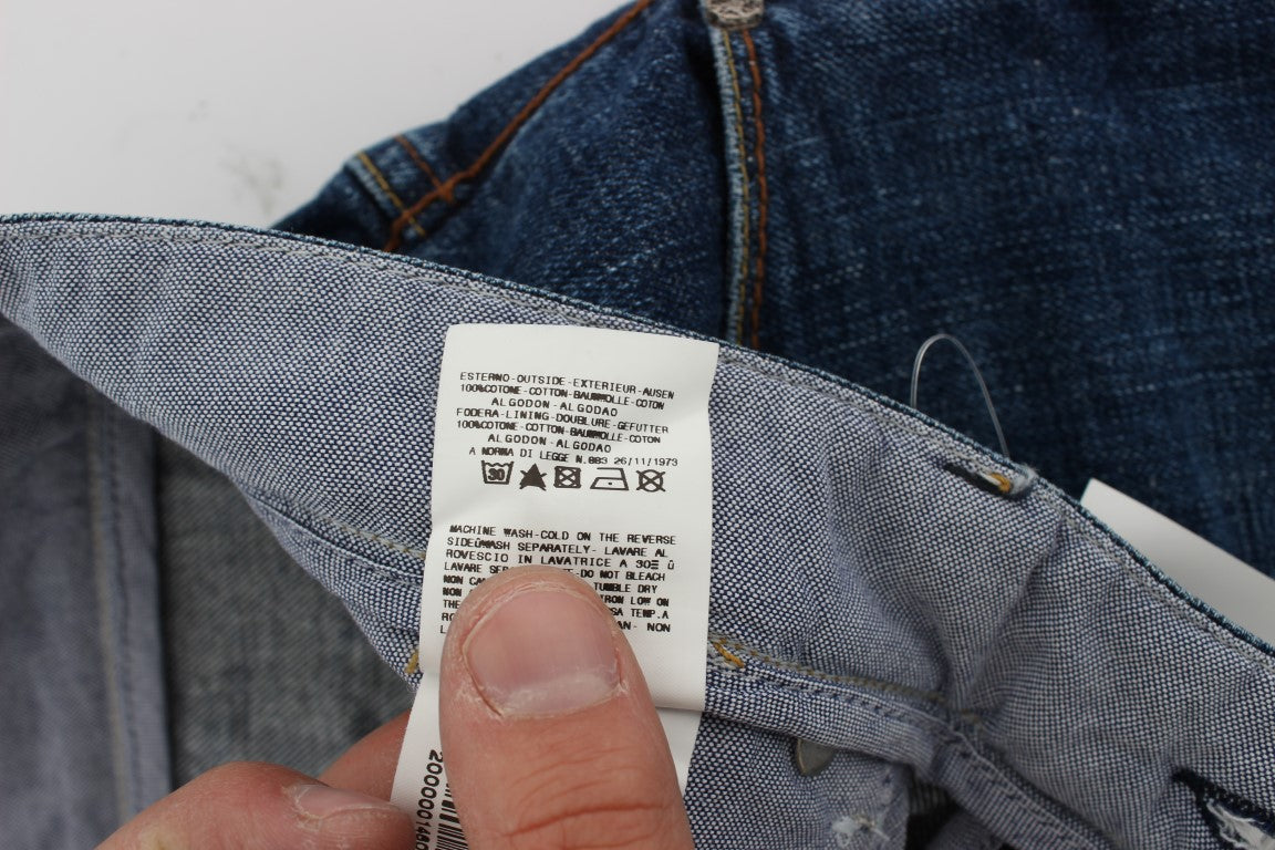 Chic Baggy Loose Fit Blue Jeans for Men - ventzia