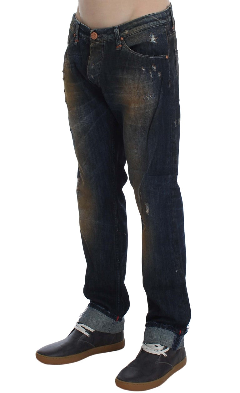 Elegant Straight Fit Men's Denim Jeans - ventzia