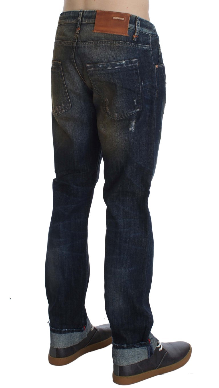 Elegant Straight Fit Men's Denim Jeans - ventzia