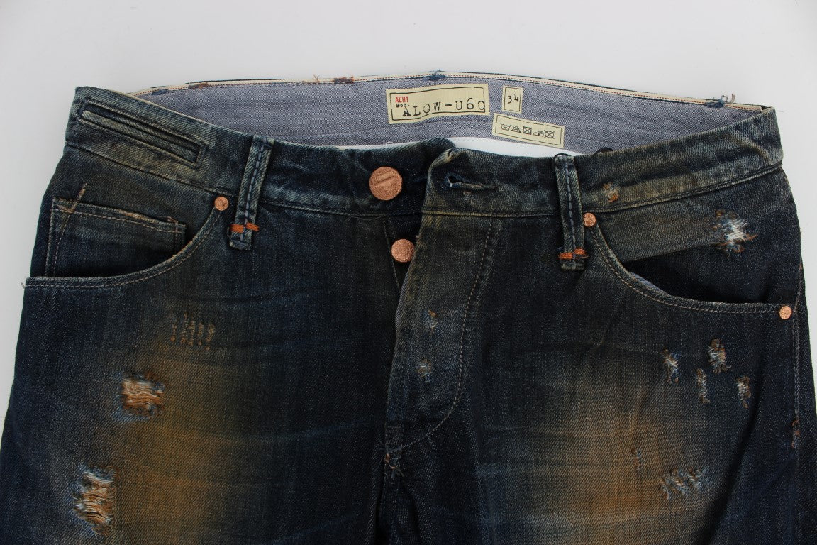 Elegant Straight Fit Men's Denim Jeans - ventzia