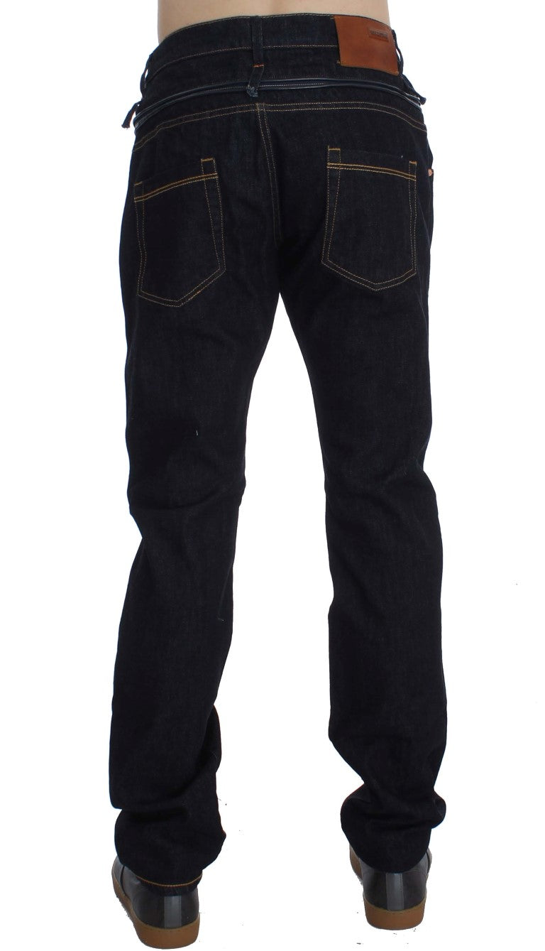 Elegant Straight Fit Mens Luxury Jeans - ventzia
