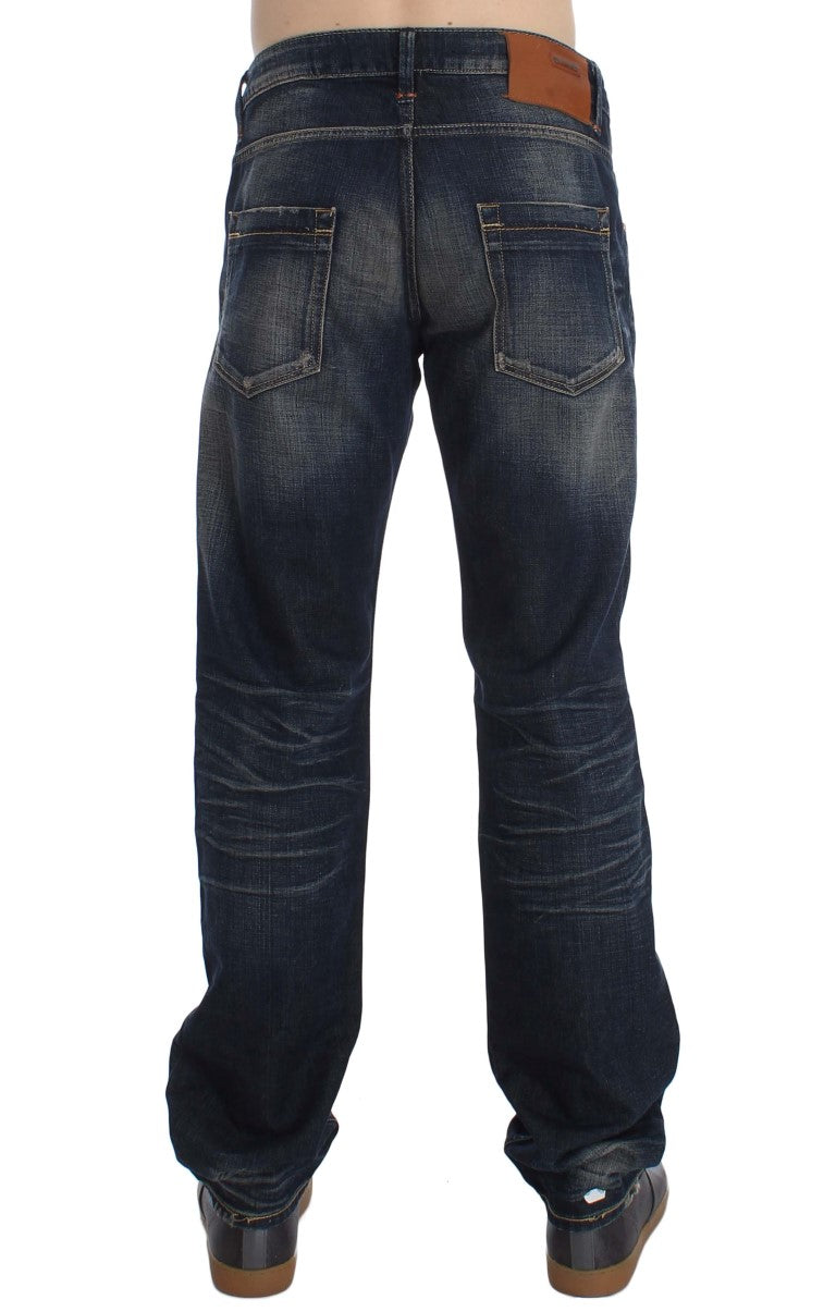 Elegant Straight Fit Low Waist Men's Jeans - ventzia