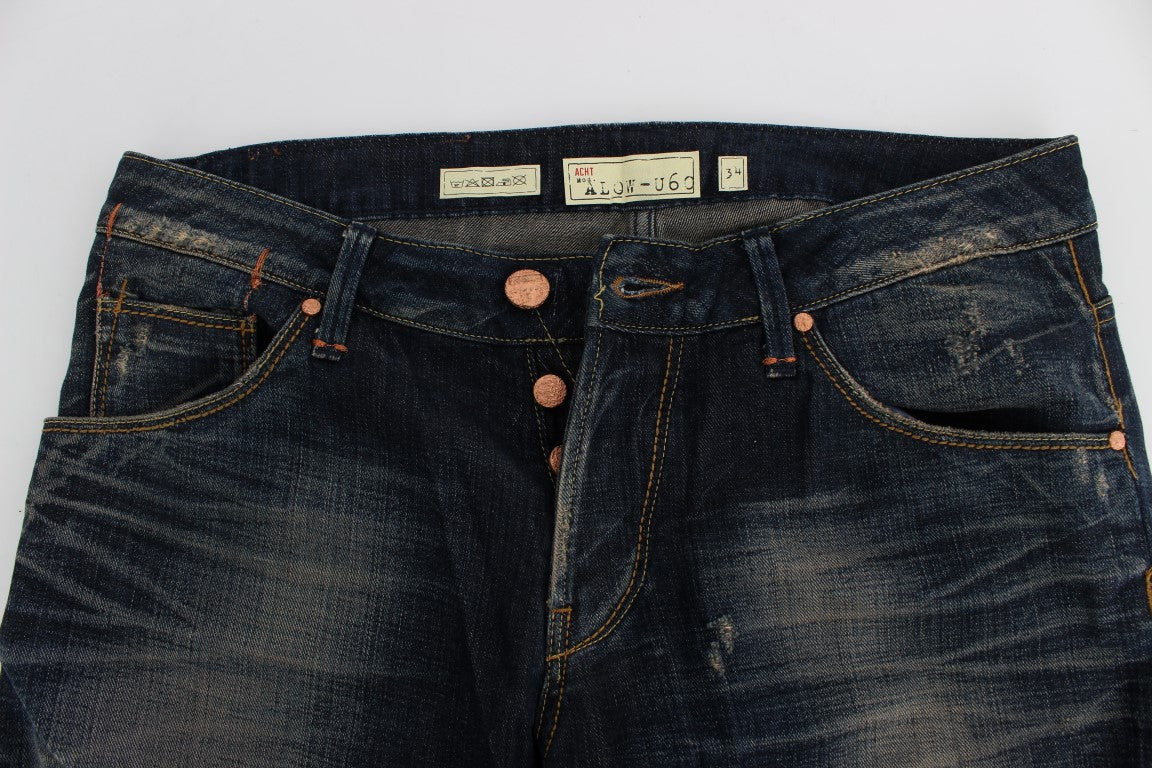 Elegant Straight Fit Low Waist Men's Jeans - ventzia
