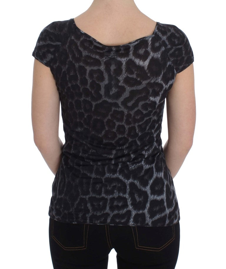 Chic Leopard Modal Top by Cavalli - ventzia