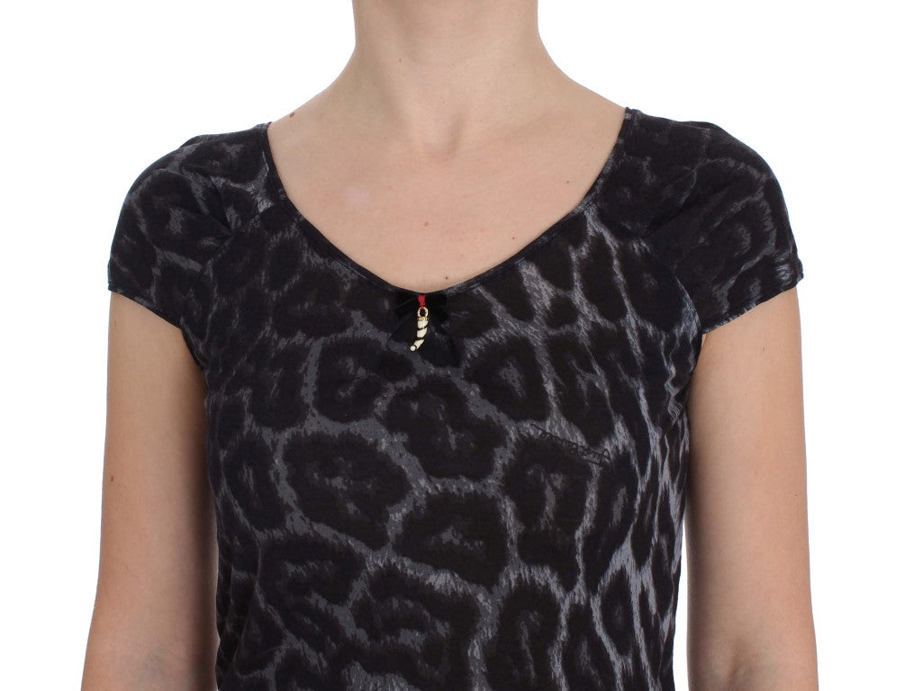 Chic Leopard Modal Top by Cavalli - ventzia