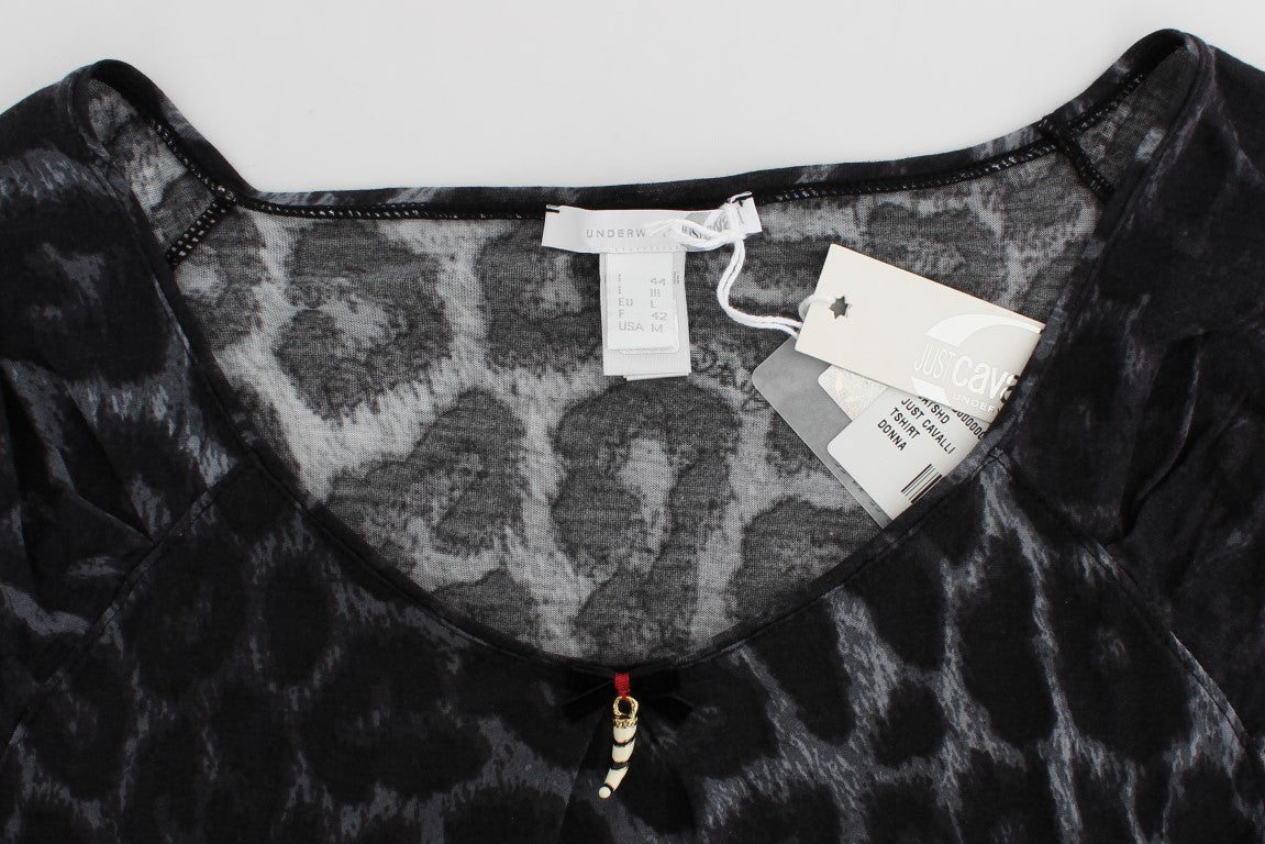 Chic Leopard Modal Top by Cavalli - ventzia