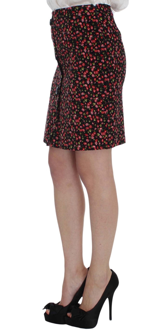 Elegant Floral Two-Piece Skirt Suit Set - ventzia
