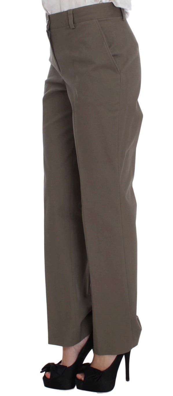 Beige Wool-Cotton Suit Set Chic Elegance - ventzia