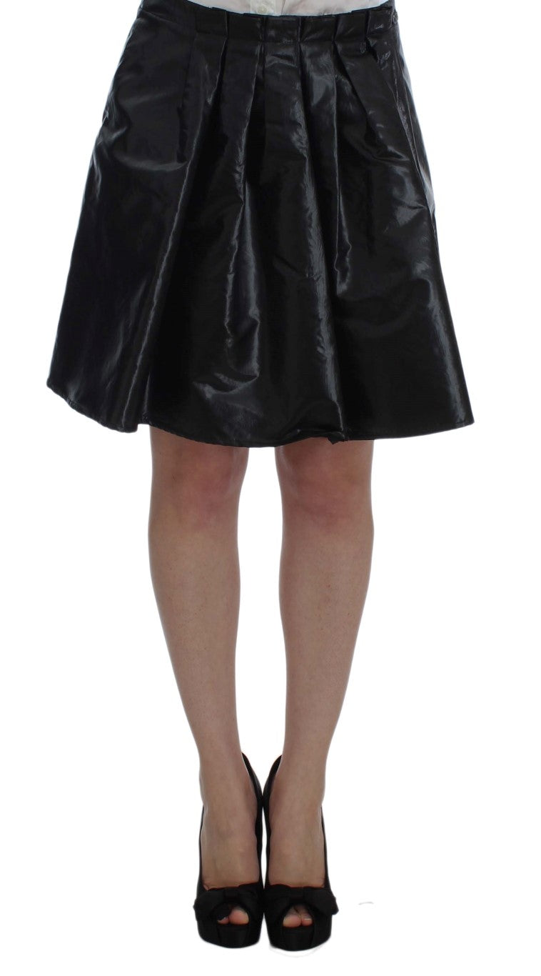 Elegant Two-Piece Black Skirt Suit - ventzia
