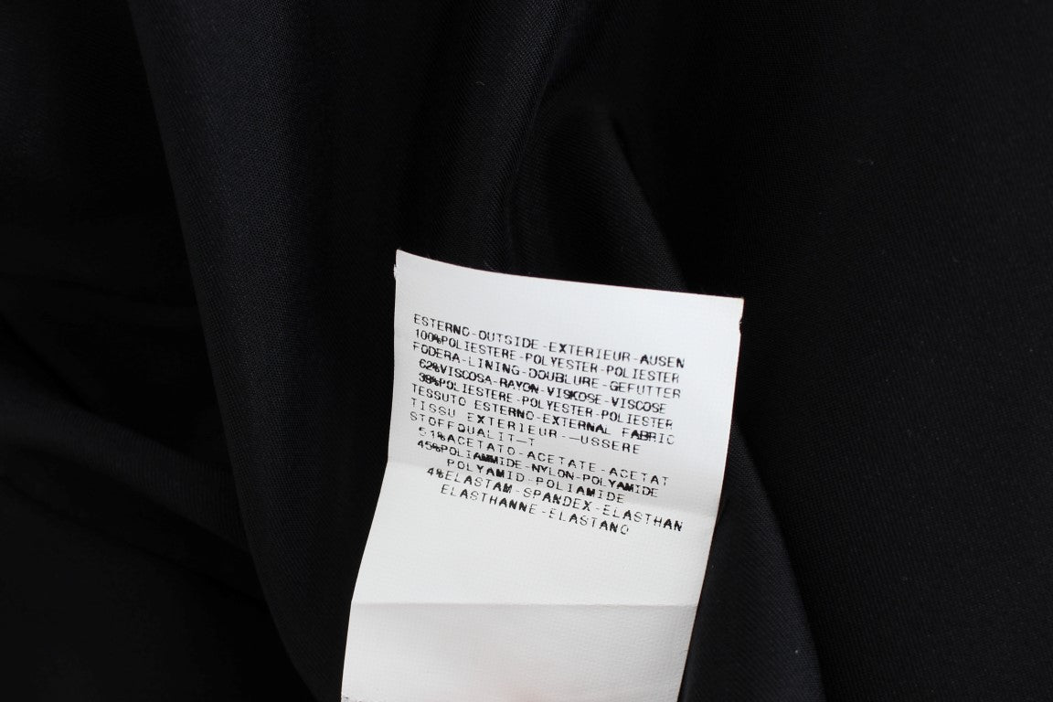 Elegant Two-Piece Black Skirt Suit - ventzia