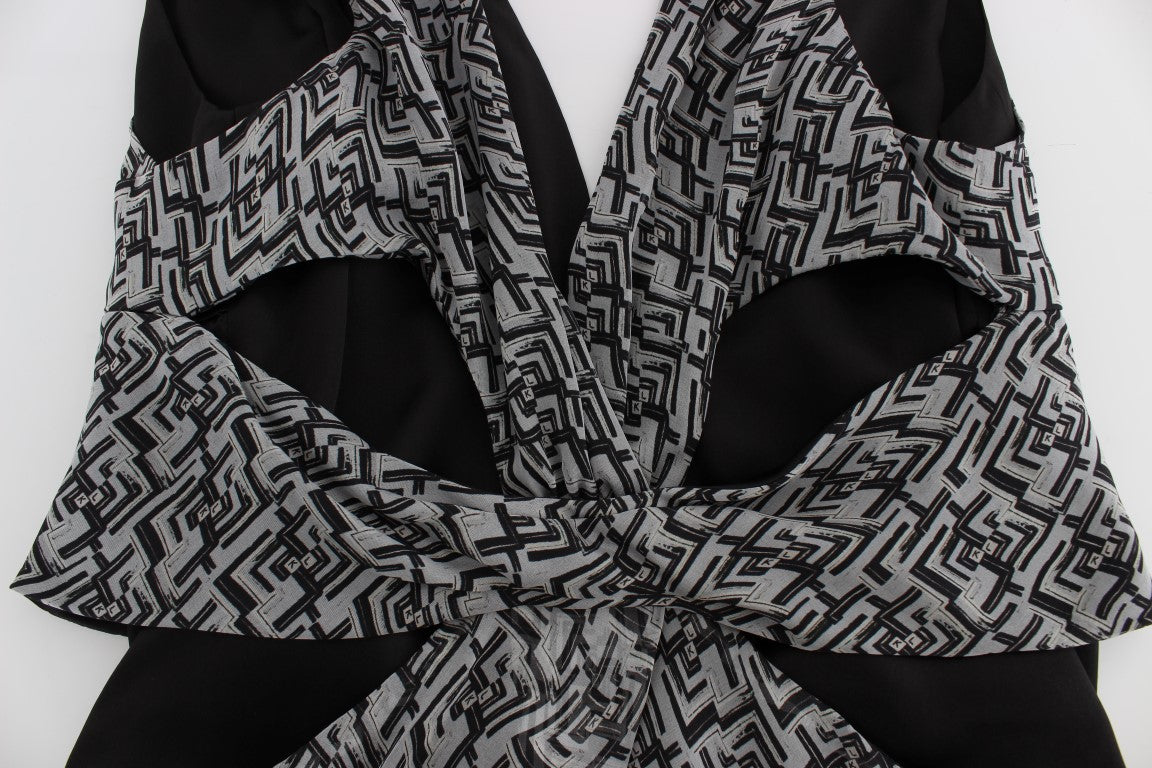 Elegant Silk Blouse with Logo Detailing - ventzia