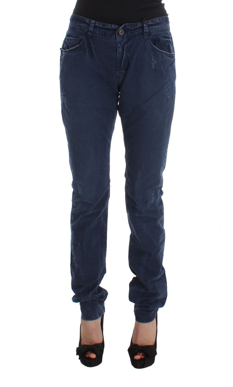 Chic Regular Fit Blue Denim Jeans - ventzia