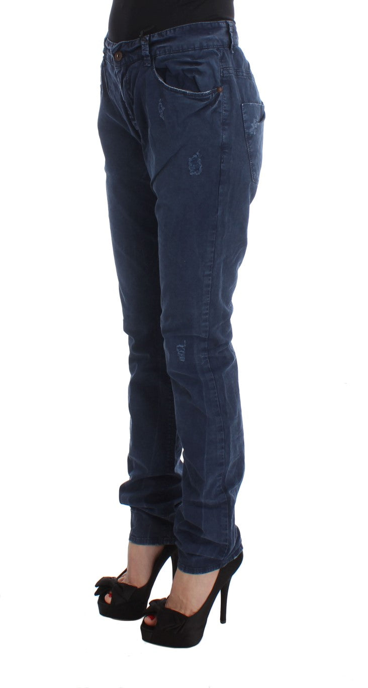 Chic Regular Fit Blue Denim Jeans - ventzia