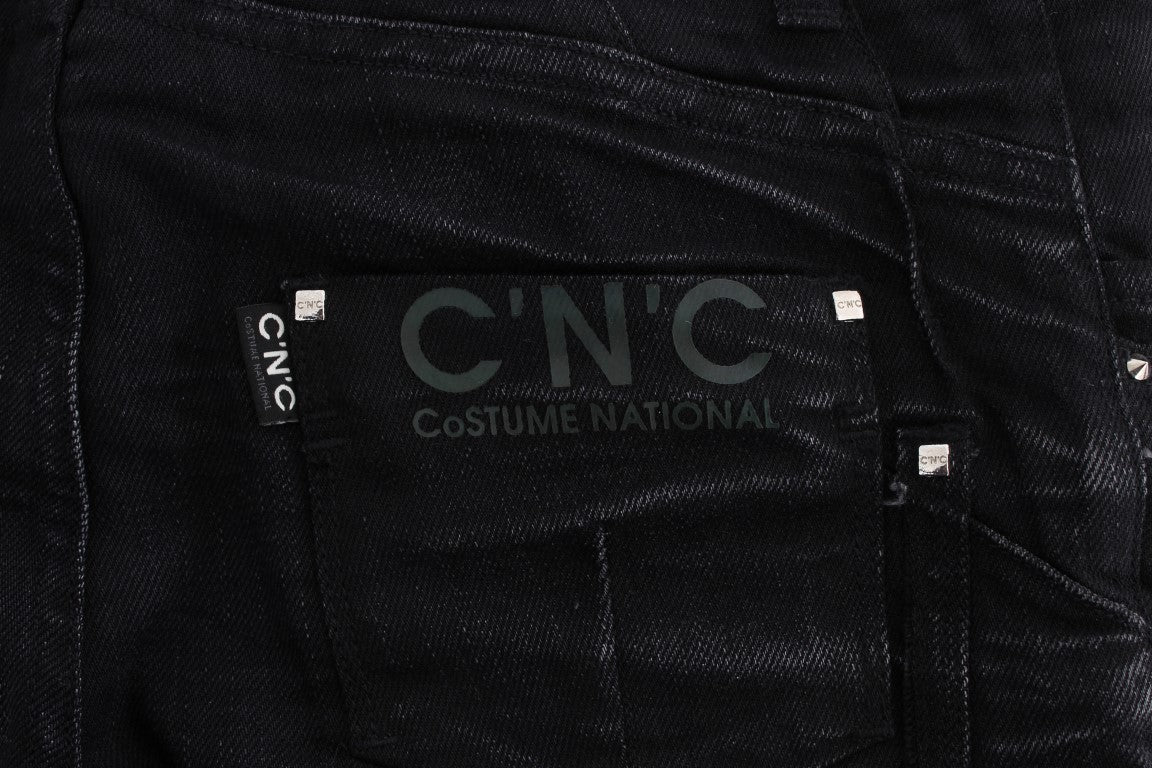 Elegant Black Slouchy Fit Jeans for Trendsetters - ventzia
