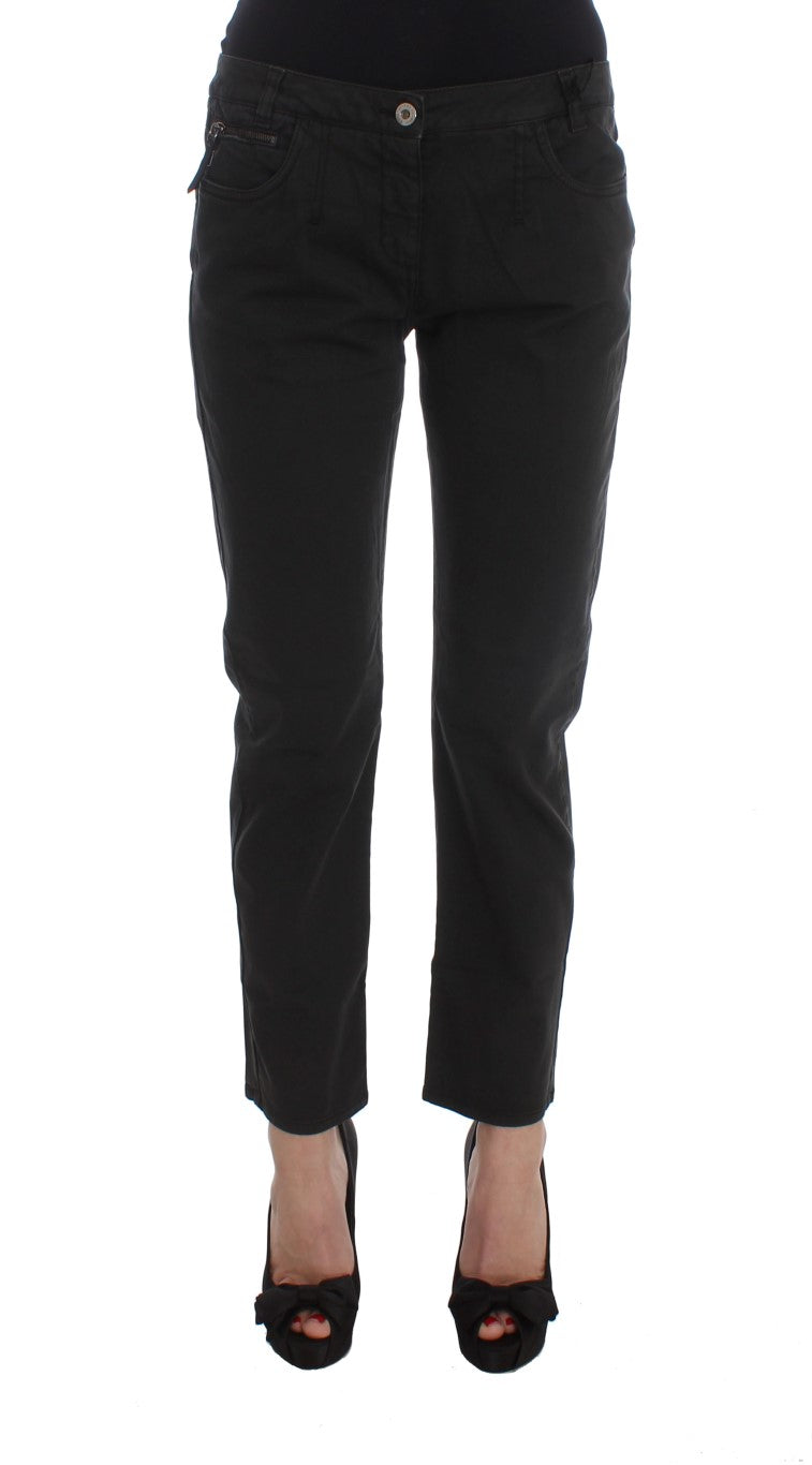 Chic Black Regular Fit Denim Jeans - ventzia