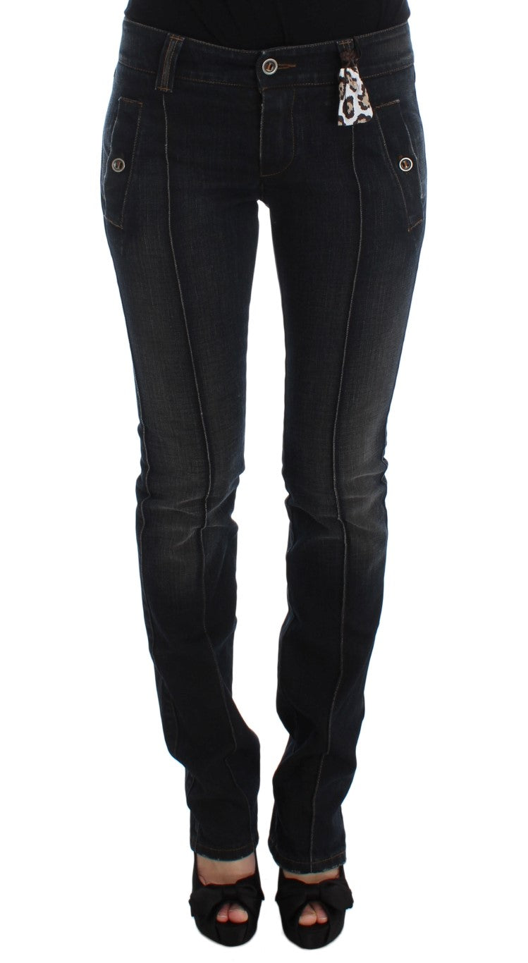 Chic Slim Fit Italian Cotton Jeans - ventzia
