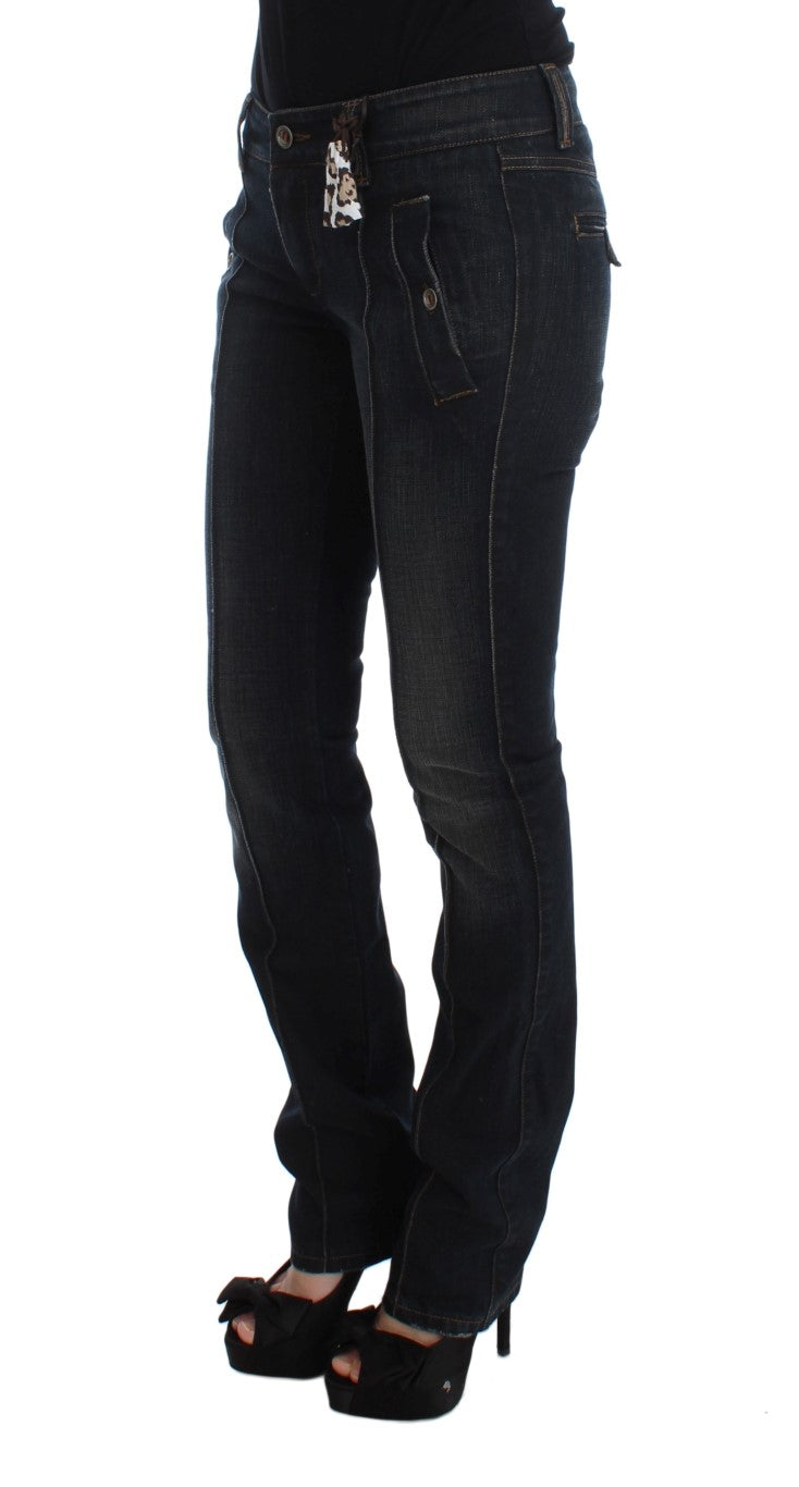 Chic Slim Fit Italian Cotton Jeans - ventzia