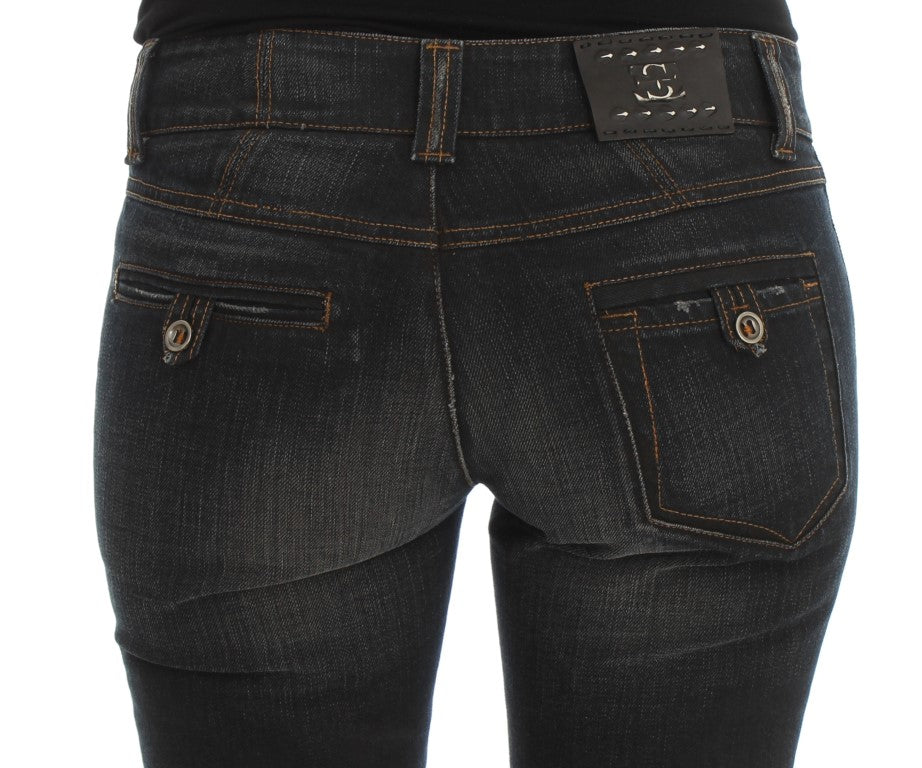 Chic Slim Fit Italian Cotton Jeans - ventzia