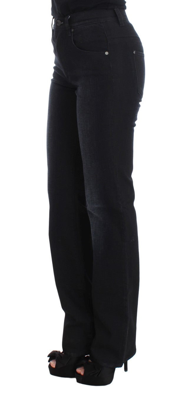 Chic Slim Fit Bootcut Denim Jeans - ventzia