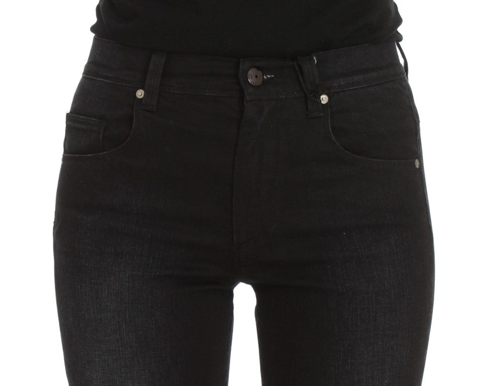 Chic Slim Fit Bootcut Denim Jeans - ventzia