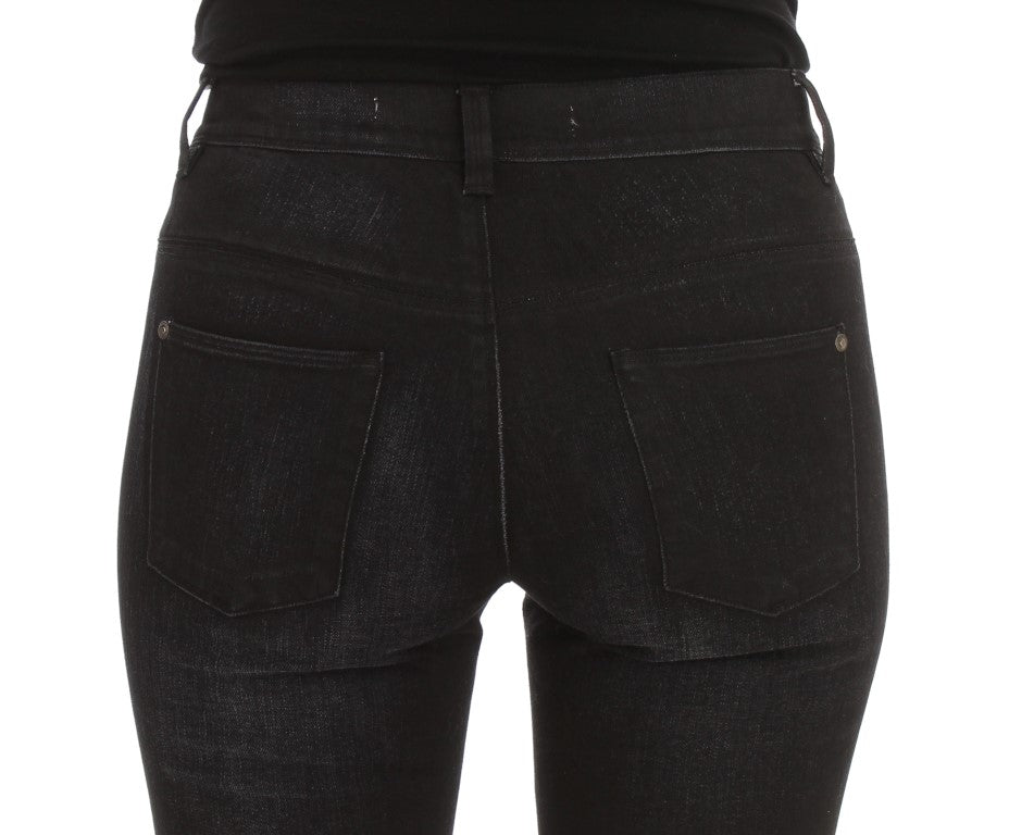Chic Slim Fit Bootcut Denim Jeans - ventzia