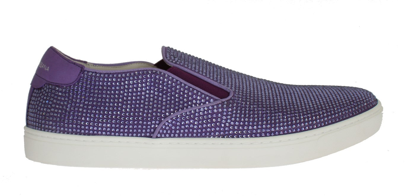 Elegant Purple Strass Fashion Sneakers - ventzia