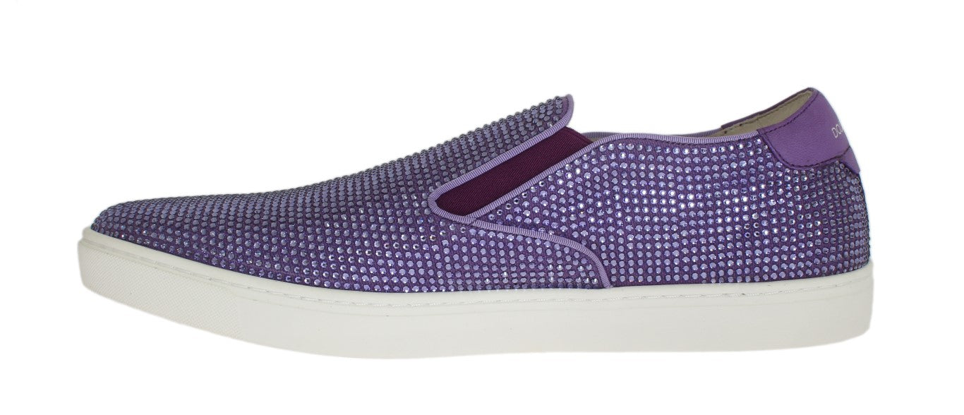 Elegant Purple Strass Fashion Sneakers - ventzia