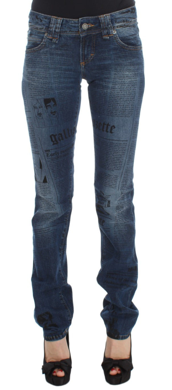 Elegant Slim Bootcut Denim Jeans - ventzia