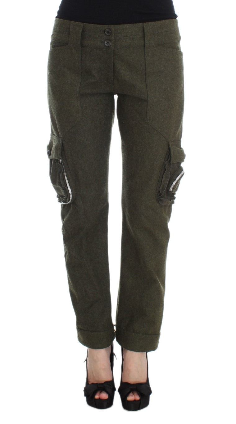Chic Green Cargo Pants for Effortless Style - ventzia