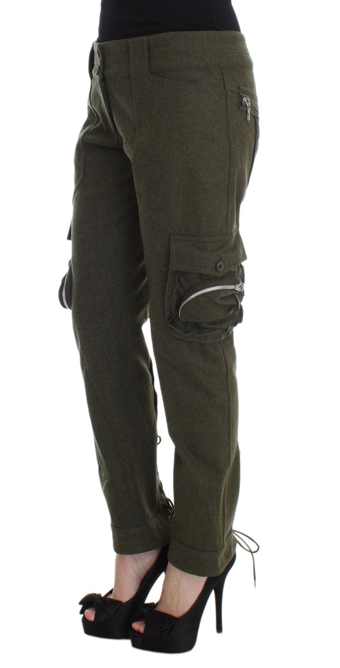 Chic Green Cargo Pants for Effortless Style - ventzia