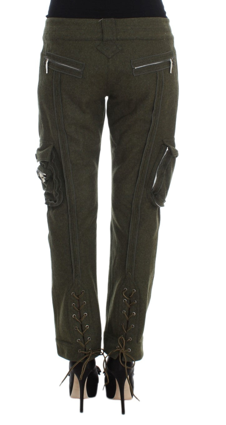 Chic Green Cargo Pants for Effortless Style - ventzia