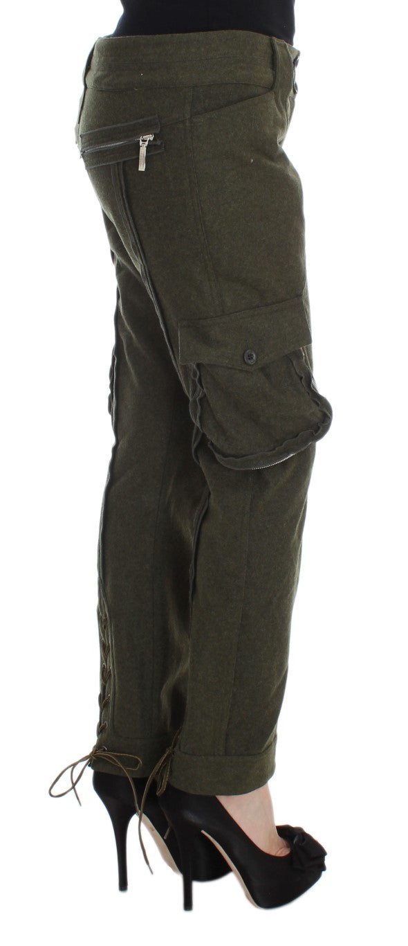 Chic Green Cargo Pants for Effortless Style - ventzia