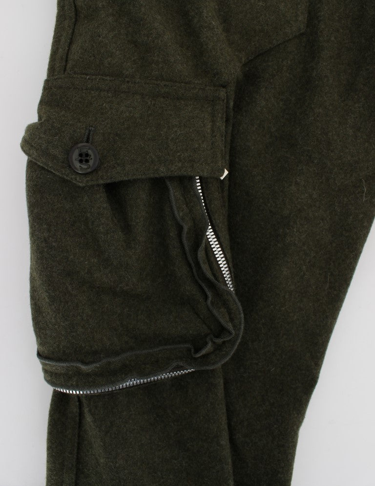 Chic Green Cargo Pants for Effortless Style - ventzia