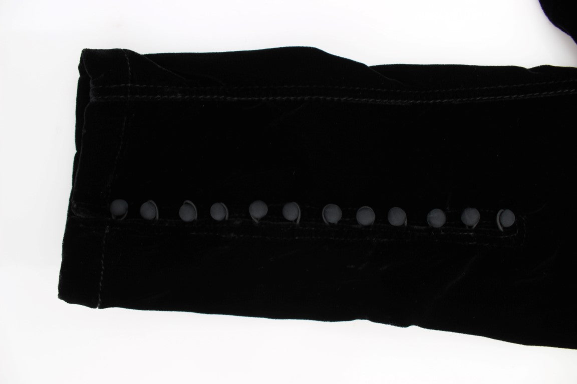 Elegant Black Slim Fit Trousers - ventzia