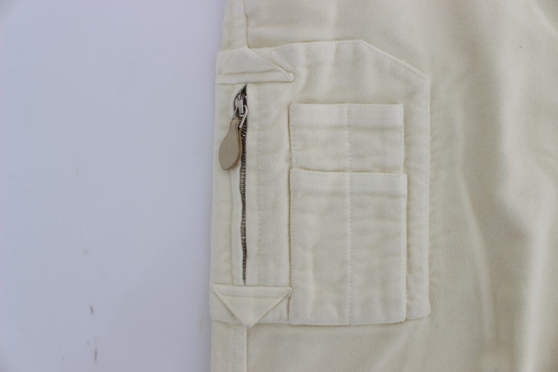 Beige Capri Cropped Chic Pants - ventzia