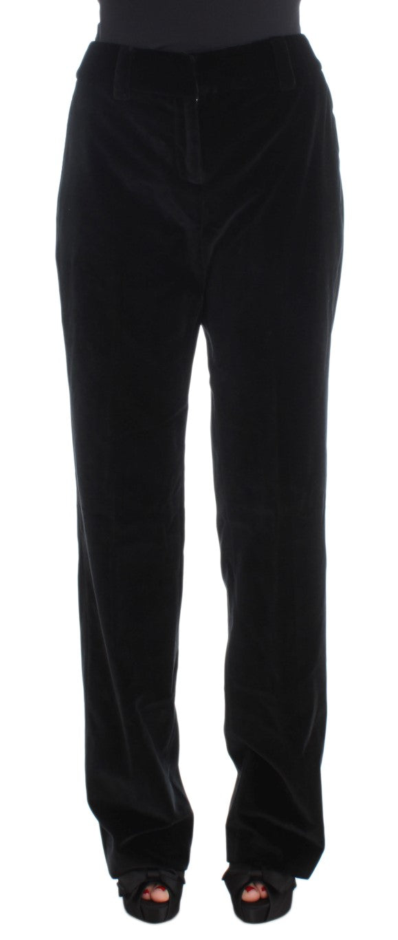 Elegant Black Straight Fit Jeans - ventzia