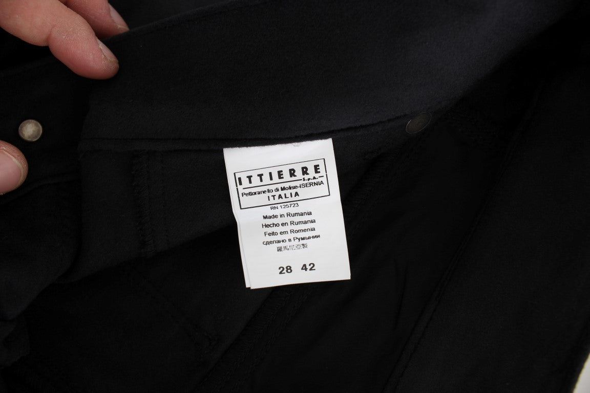 Chic Black Regular Fit Trousers - ventzia