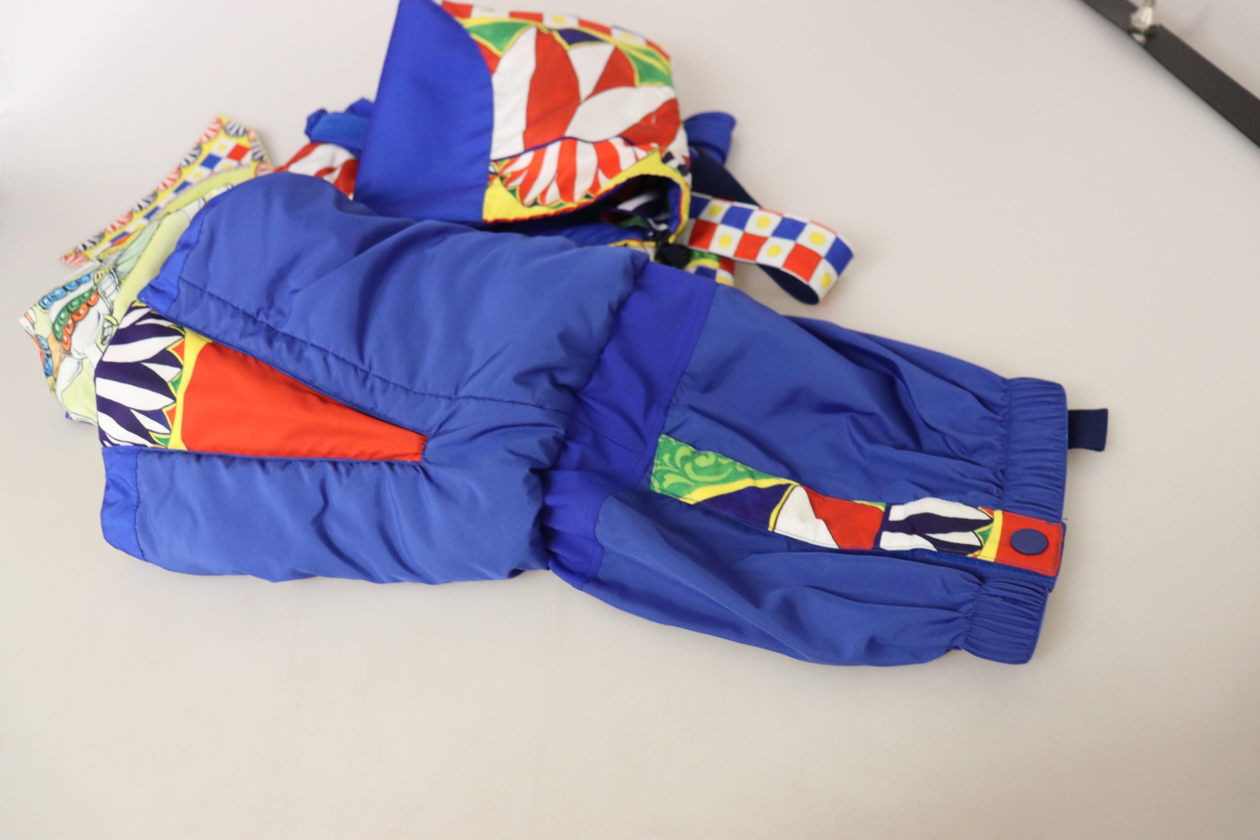 Multicolor Printed Snow Trouser Pants - ventzia