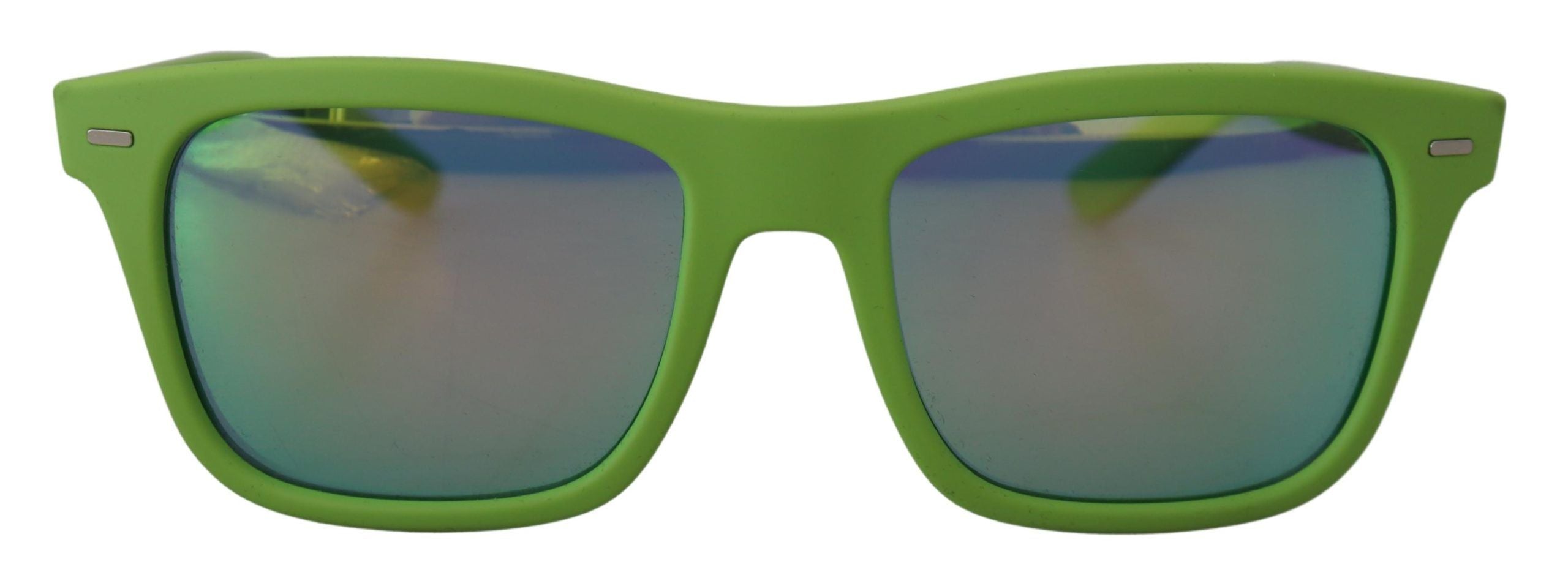Green Rubber Full Rim Frame Shades DG6095 Acid Sunglasses - ventzia