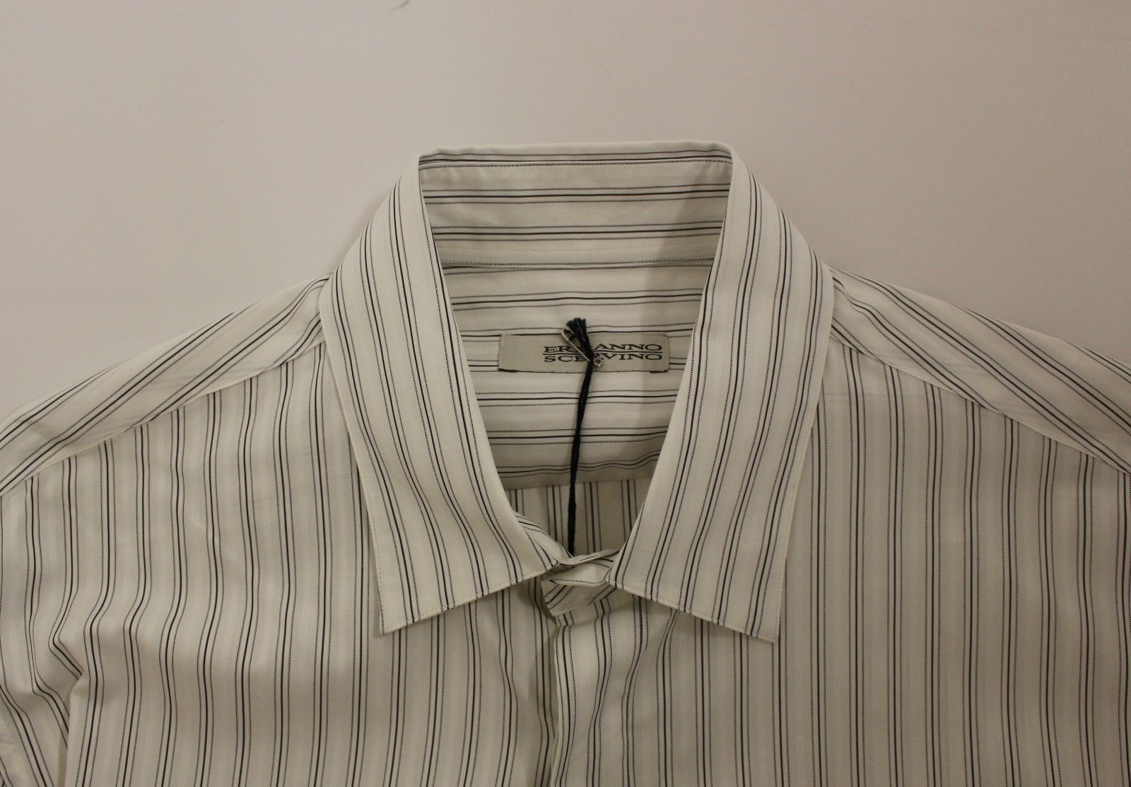 Elegant Striped Cotton Casual Shirt - ventzia