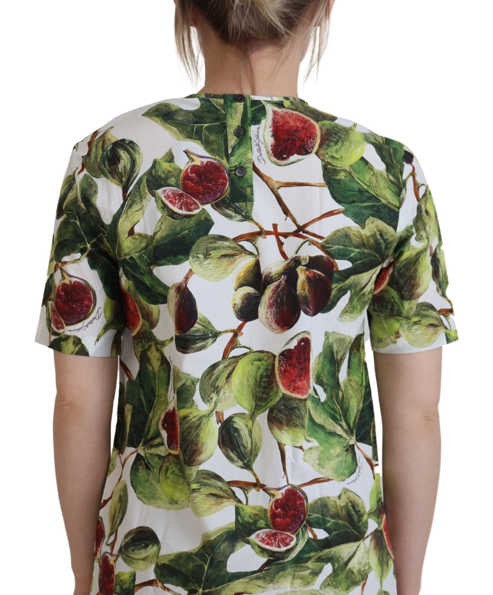 Crew-neck Cotton Top Blouse Fruit T-shirt - ventzia